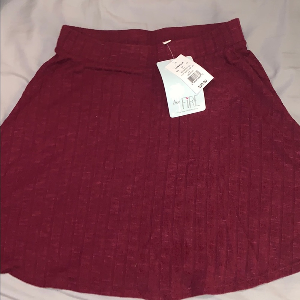 Burgundy Skirt
